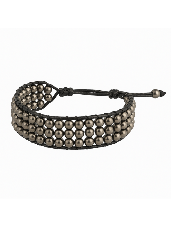 Pulseira Esferas Grafite